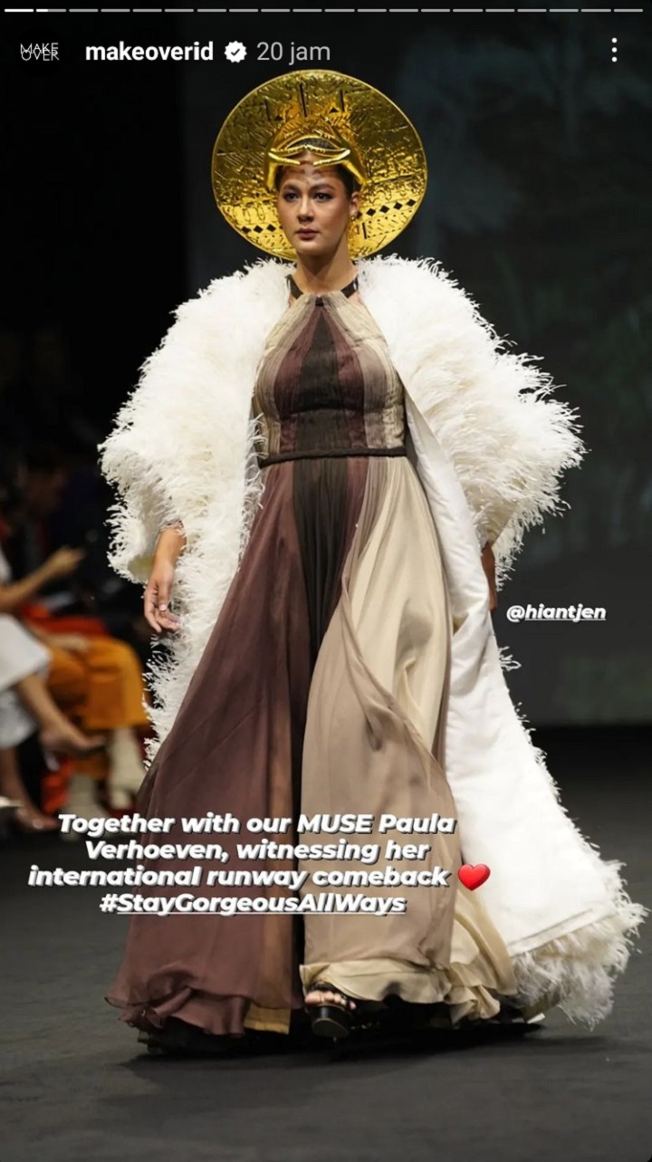 Pesona paula saat runway
