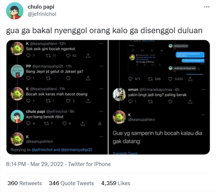 Kronologi Jefri Nichol Baku Hantam dengan Keanu Bermula Dari Cuitan Sensitif di Twitter