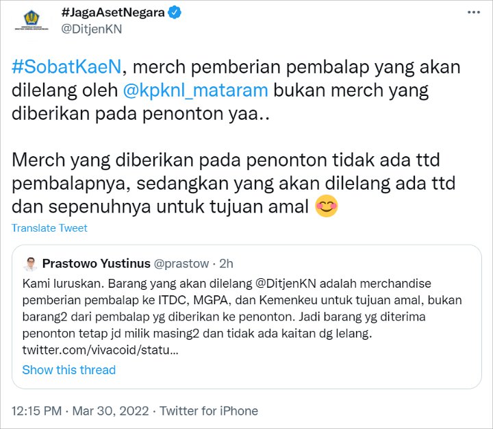 Lelang Barang Pembalap MotoGP