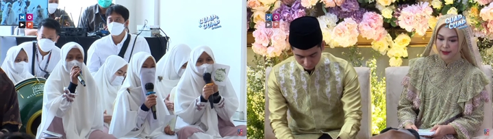 Disambut Penampilan Tim Hadroh Pengajian