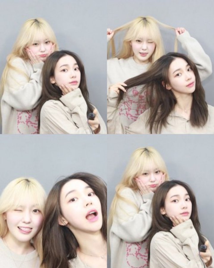Visual Karina aespa di Potret Selfie Bareng Chaehyun Kep1er