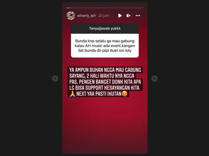 Ashanty Klarifikasi Soal Kerap Absen di Project Musik Atta Halilintar, Tegaskan Faktanya