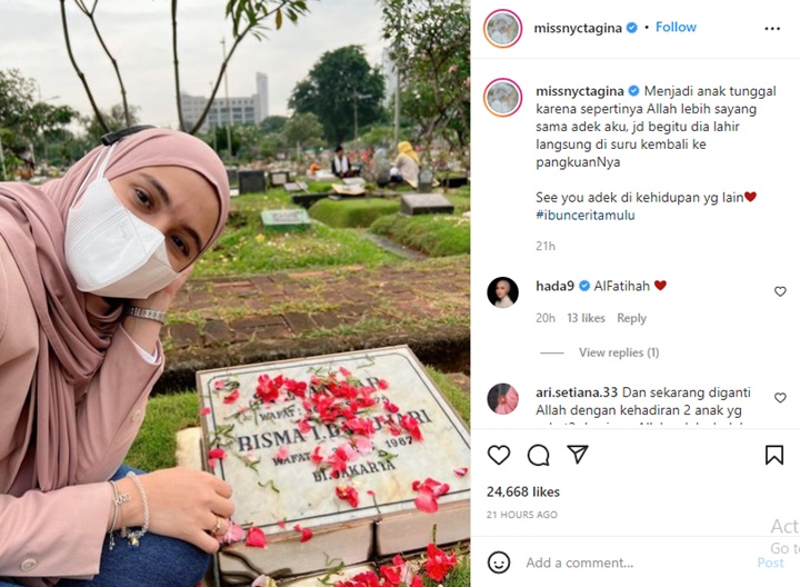 Dikira Anak Tunggal, Nycta Gina Ternyata Punya Saudara Kandung yang Selama Ini \'Tersembunyi\'