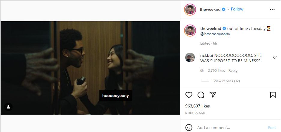The Weeknd Spill Penampilan Menggoda Jung Ho Yeon Sebagai Model MV \'Out Of Time\'