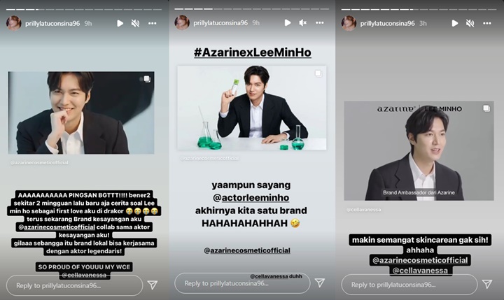 Prilly Latuconsina Sambut Lee Min Ho Jadi BA Produk Skincare Lokal, Intip Kehebohannya
