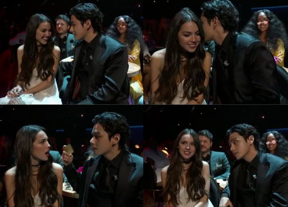V BTS Kepergok \'Godain\' Olivia Rodrigo di Grammy Awards, Fans Langsung Panas Hingga Lemes