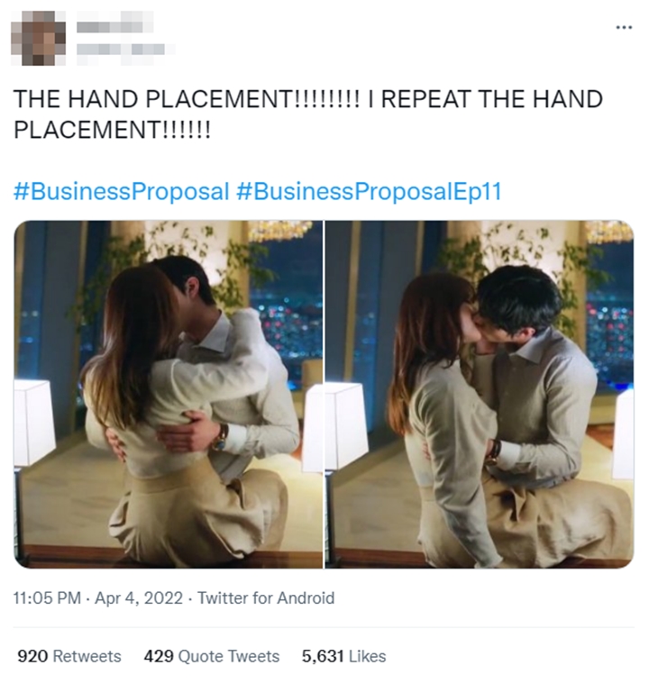 Posisi Tangan Ahn Hyo Seop Saat Cium Hot Kim Sejeong di \'Business Proposal\' Buat Heboh