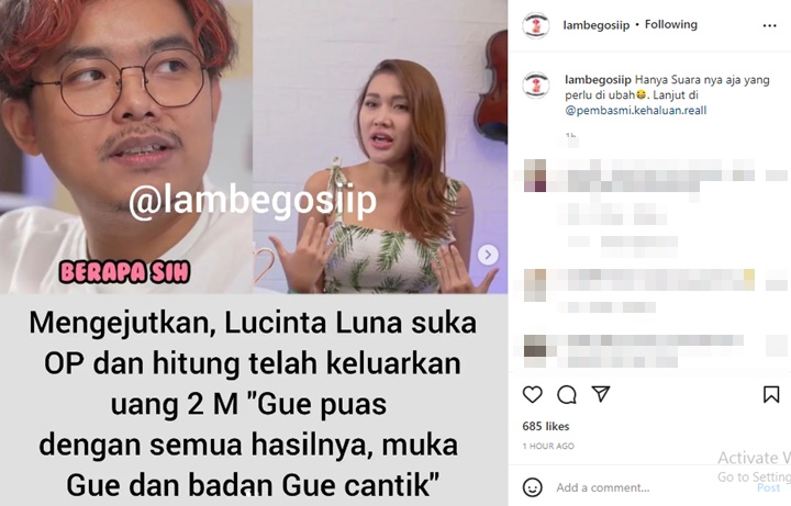 Lucinta Luna Pamer Hasil Oplas Rp2 M Bak Idol Korea, Dodit Mulyanto \'Tergoda\'