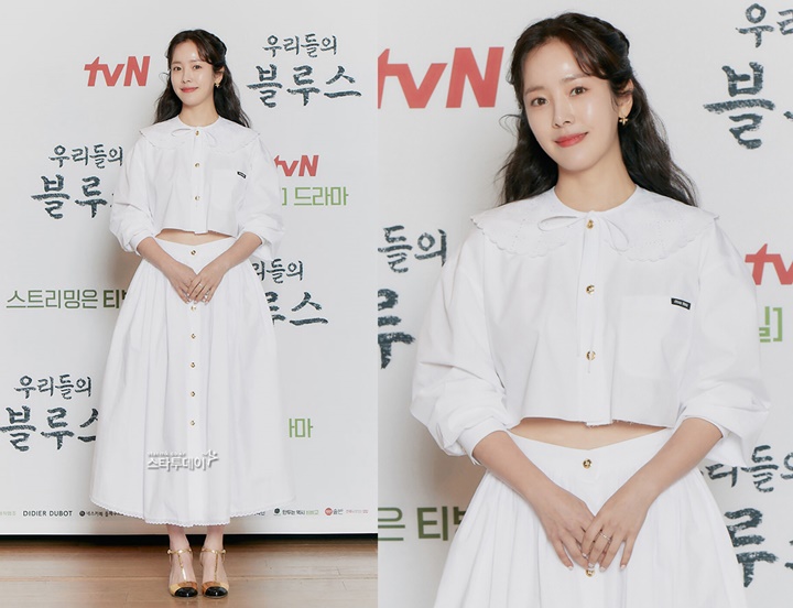 Han Ji Min Bahas Karakternya, Visual Bak Malaikat di Jumpa Pers \'Our Blues\' Curi Perhatian