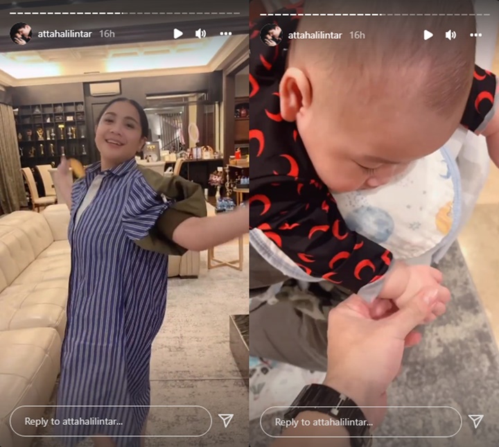 Gemesnya Kelewatan, Rayyanza dan Baby Ameena Perdana Sahur Bareng Sampai \'Tepar\'