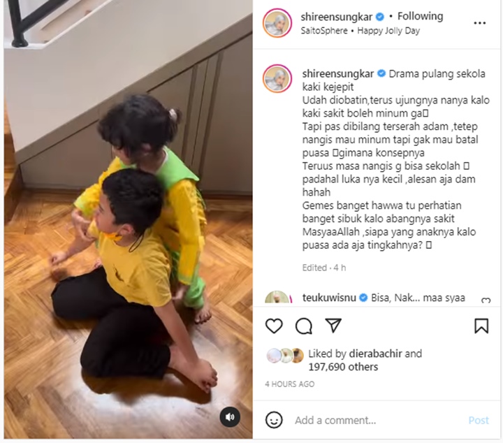 Gemas Maksimal, Shireen Sungkar Hadapi Drama Putra Sulung Nangis Alami \'Insiden\' Saat Puasa
