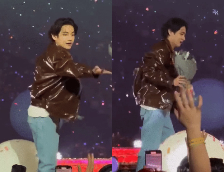 Aksi V dan Jungkook BTS Saat Berinteraksi dengan Penggemar di Konser Las Vegas Jadi Sorotan