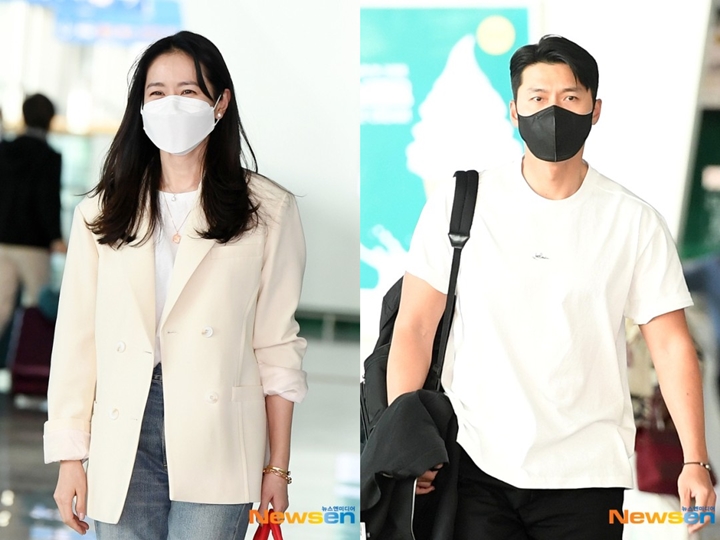 Potret Hyun Bin dan Son Ye Jin Berangkat Bulan Madu 2