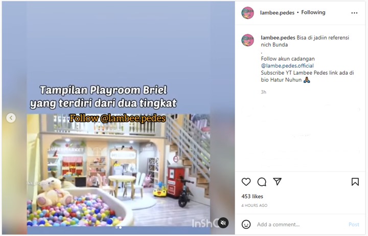 Mewah Banget, Potret Ruang Bermain Anak Momo Geisha Jadi Sorotan
