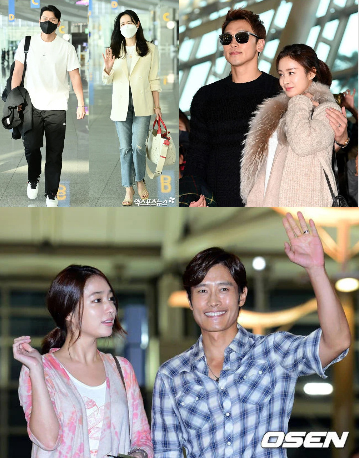 Tak Kalah Curi Perhatian, Begini Gaya Honeymoon Rain-Kim Tae Hee dan Lee Byung Hun-Lee Min Jung