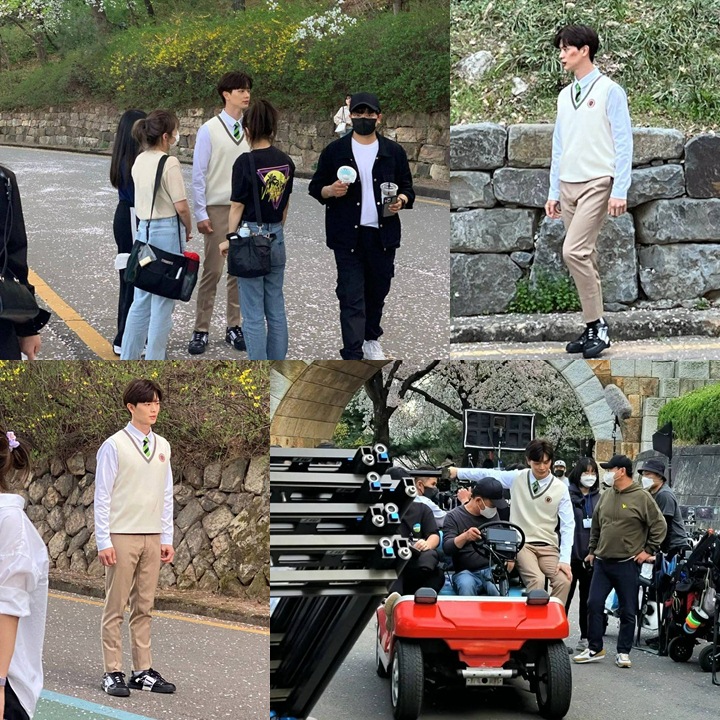 Sungjae BTOB Kepergok Syuting \'Gold Spoon\', Visual Rupawan dalam Balutan Seragam SMA Curi Fokus