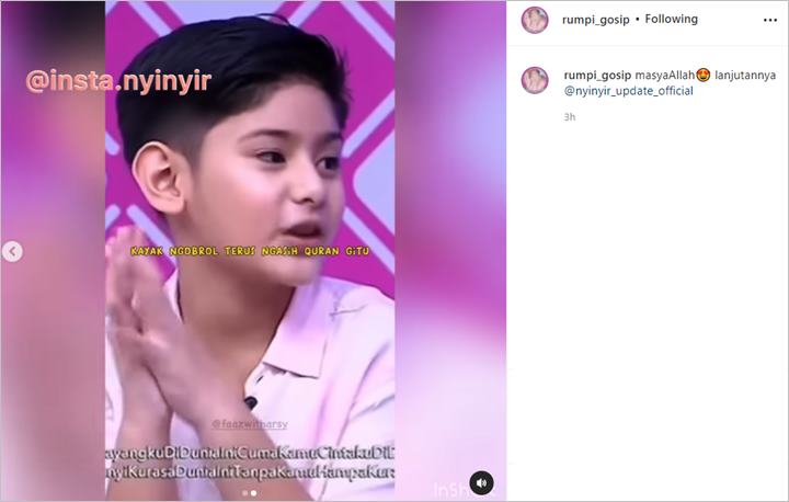 King Faaz Putra Fairuz A. Rafiq Pilih Tepati Janji Berikan Ini Jika Ketemu Arsy Hermansyah Lagi