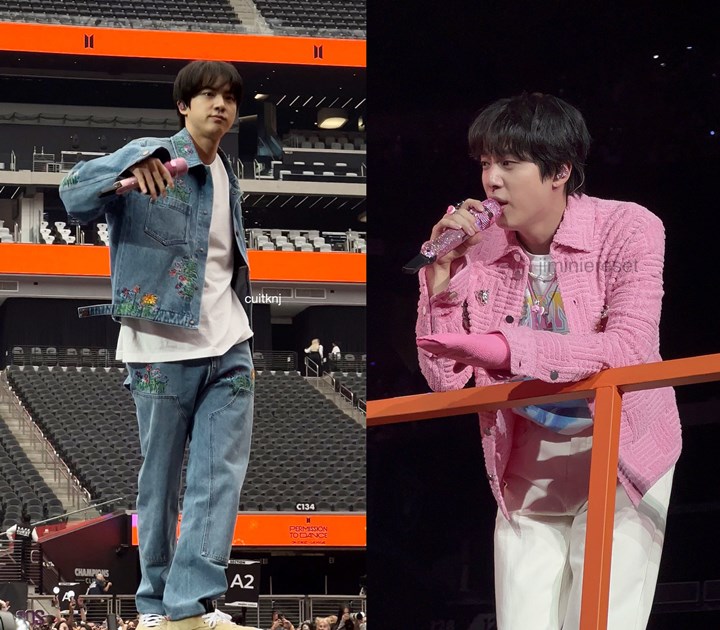 Jin BTS Pamer Rambut Baru di Konser Las Vegas D3, Makin Ganteng!