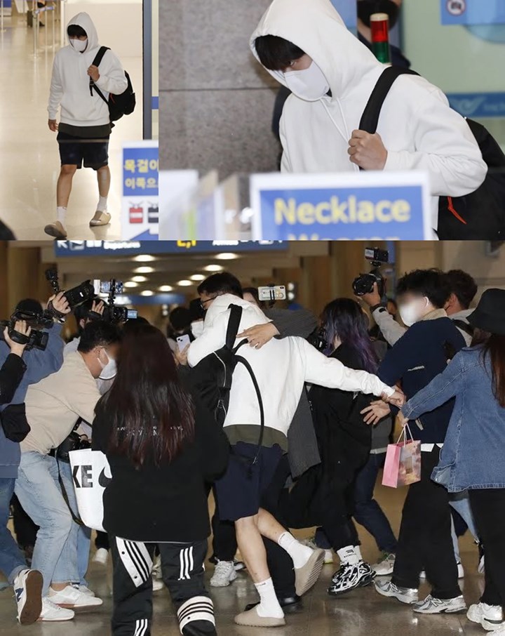 Kim Seon Ho Kewalahan Diserbu Paparazzi di Bandara