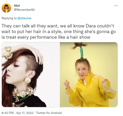 Dara 2NE1 Jadi Trending Hingga Gaya Rambutnya Diolok, Netter: Ini Era Keemasan Kpop
