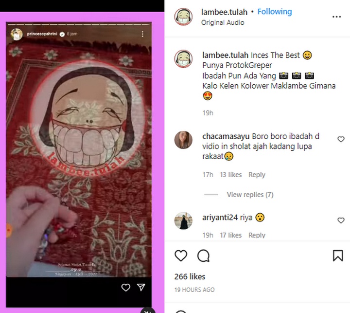 Syahrini Rekam Video Saat Beribadah Tuai Nyinyiran