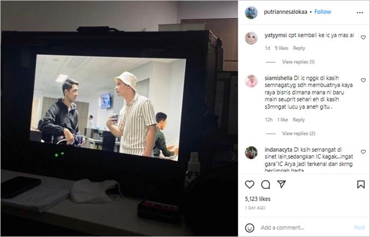 Putri Anne Semangati Arya Saloka Saat Syuting Film Baru, Bikin \'Panas\' Sampai Tuai Protes