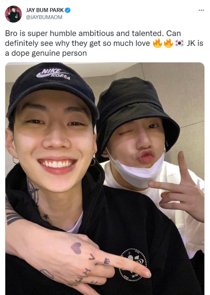 Jay Park Pamer Hangout Bareng Jungkook BTS, ARMY Tak Senang