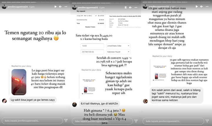 Aksi Jennifer Coppen Saat Nonton Coachella Tuai Kontroversi, Dituding Bohong 2 Hal Ini