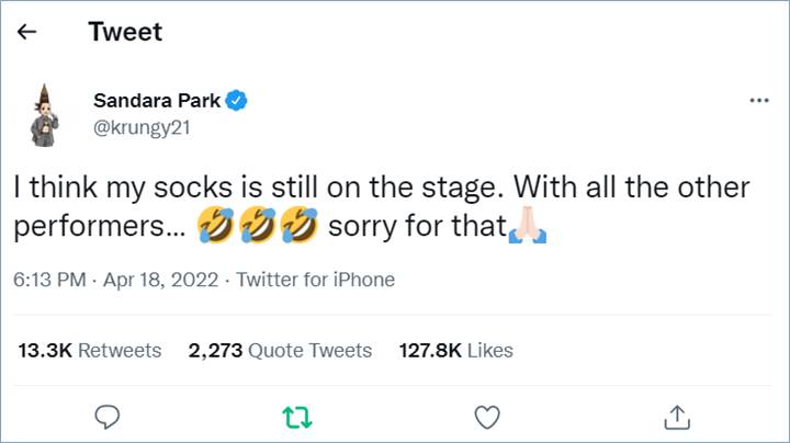 Dara megungkapkan permintaan maaf kepada para bintang di panggung Coachella