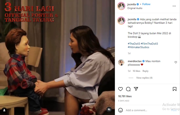Jessica Milla Curhat Susahnya Adu Akting Bareng Boneka Rp2 M: Tidak Boleh Kasar Mainnya
