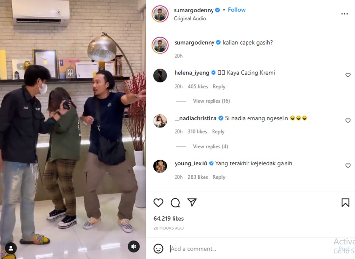 Denny Sumargo vs Fadly Faisal Parodikan Video Viral Bareng Pasangan, Siapa Lebih Kocak?