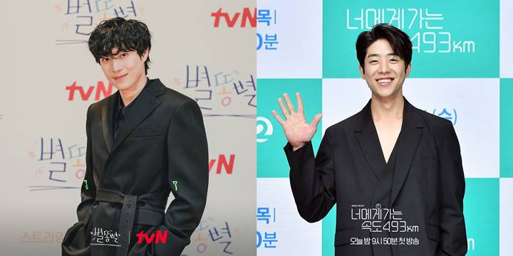 Penampilan Kim Young Dae dan Chae Jong Hyeop di konferensi pers drama masing-masing