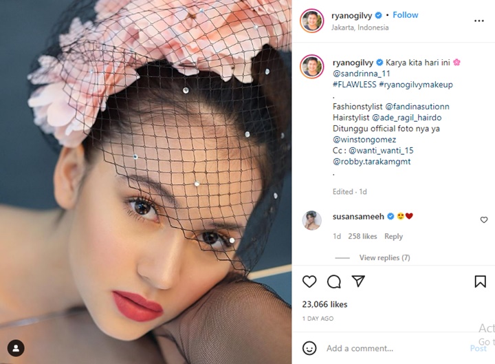 Cantik di Pemotretan Baru, Sandrinna Michelle Tunjukkan Pesona Dewasa Ramai Dipuji