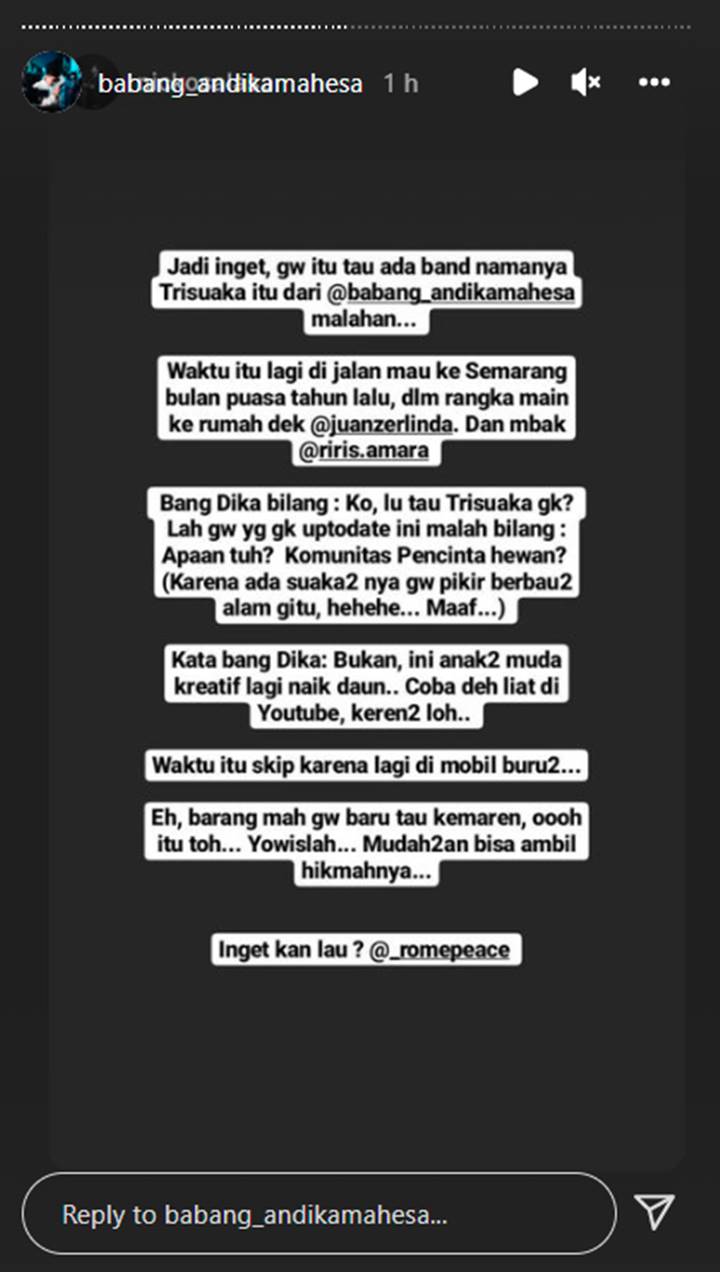 Sudah Memaafkan, Andika Kangen Band Justru yang Promosikan Hingga Bela Tri Suaka Saat \'Dihina\'