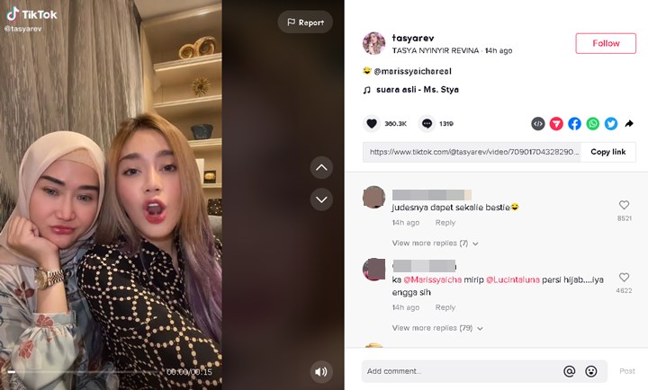 Marissya Icha dan Tasya Revina Gabung Bikin Video Julid, Sindir Siapa?