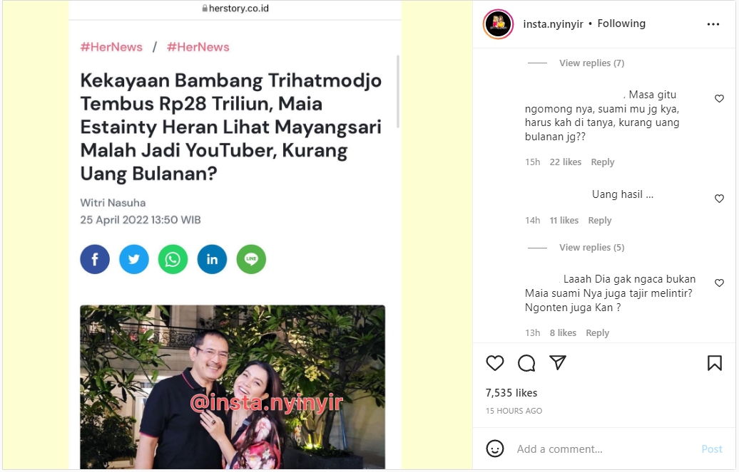Pernyataan Maia Estianty Soal Mayangsari Jadi YouTuber Meski Suami Sudah Tajir Banjir Protes