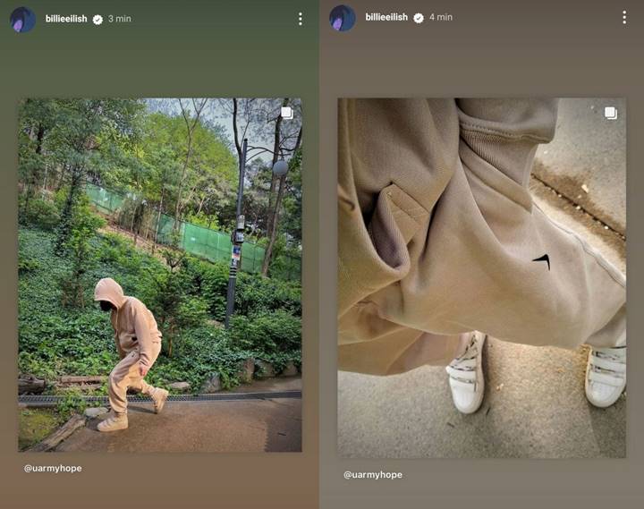 Billie Eilish membagikan potret J-Hope BTS