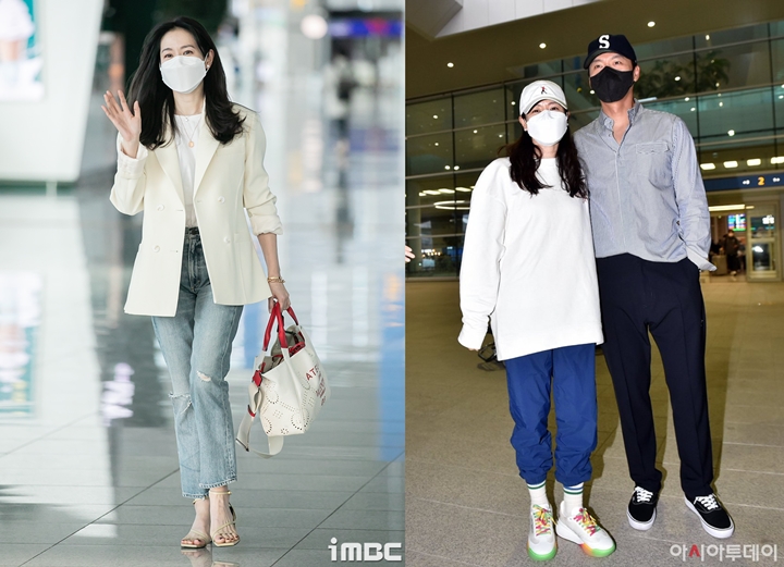 Gaya Busana Son Ye Jin Berangkat dan Pulang dari Bulan Madu Beda Banget