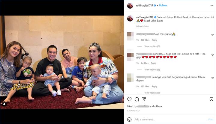 Momen kebersamaan keluarga Raffi Ahmad dan Baim Wong