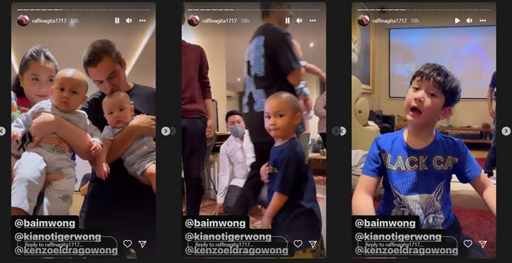 Raffi Ahmad menggoda putra pertamanya untuk potong gundul seperti Rayyanza, Kiano, dan Kenzo
