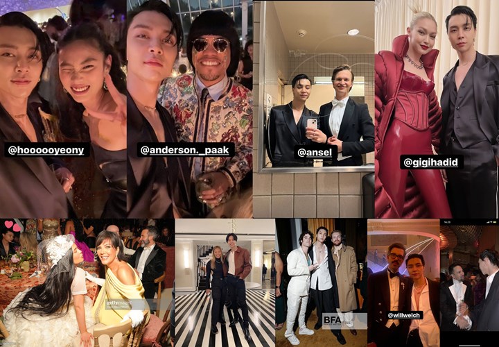 Johnny NCT Foto Bareng Gigi Hadid, Ansel Elgort, Hingga Duduk di Meja Kris-Kylie Jenner di Met Gala