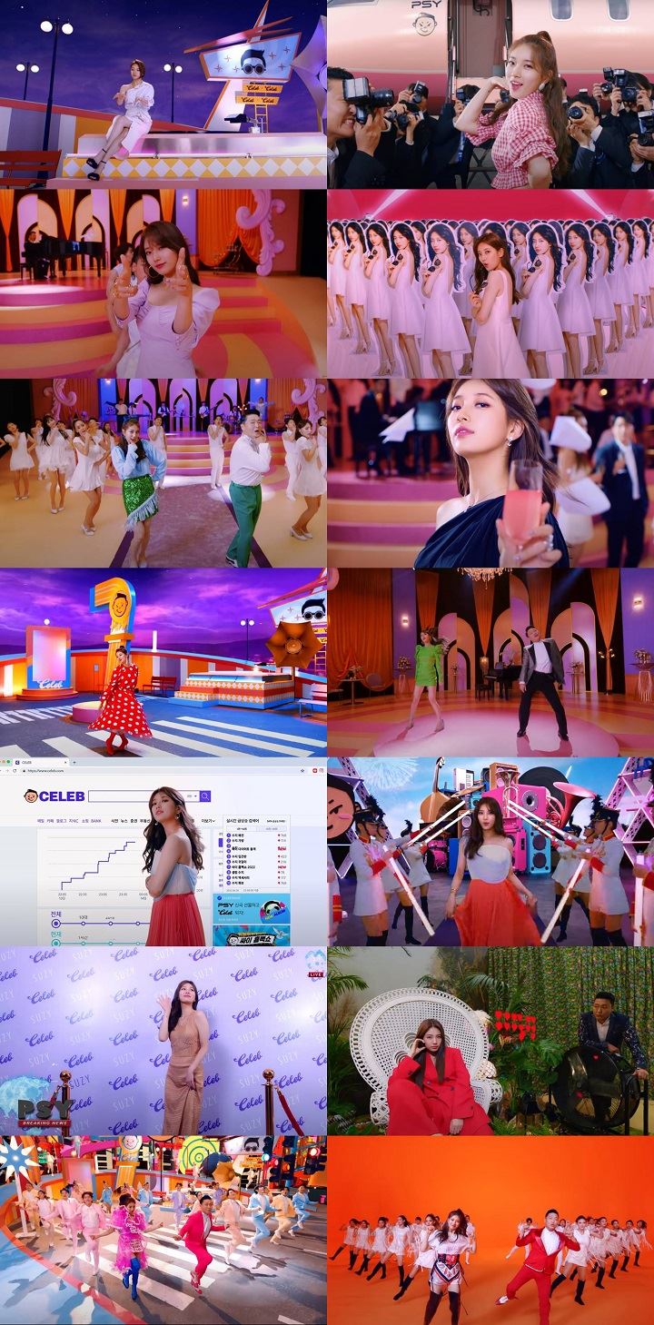 Jumlah Outfit yang Dikenakan Suzy di MV \'Celeb\' PSY Sungguh Tak Terduga