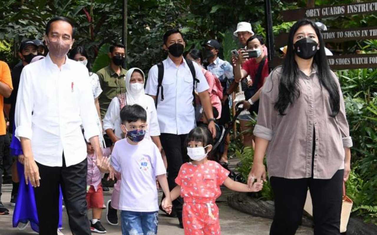 Setelah Berlebaran di Yogyakarta, Kini Jokowi Habiskan Waktu Libur Bersama Cucu di Bali