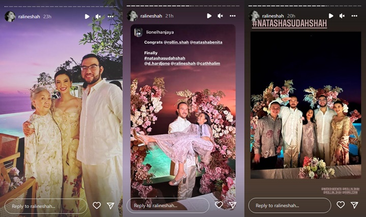 Penampilan Memukau Raline Shah di Nikahan Sang Adik Bikin Salfok, Saingi Sang Pengantin