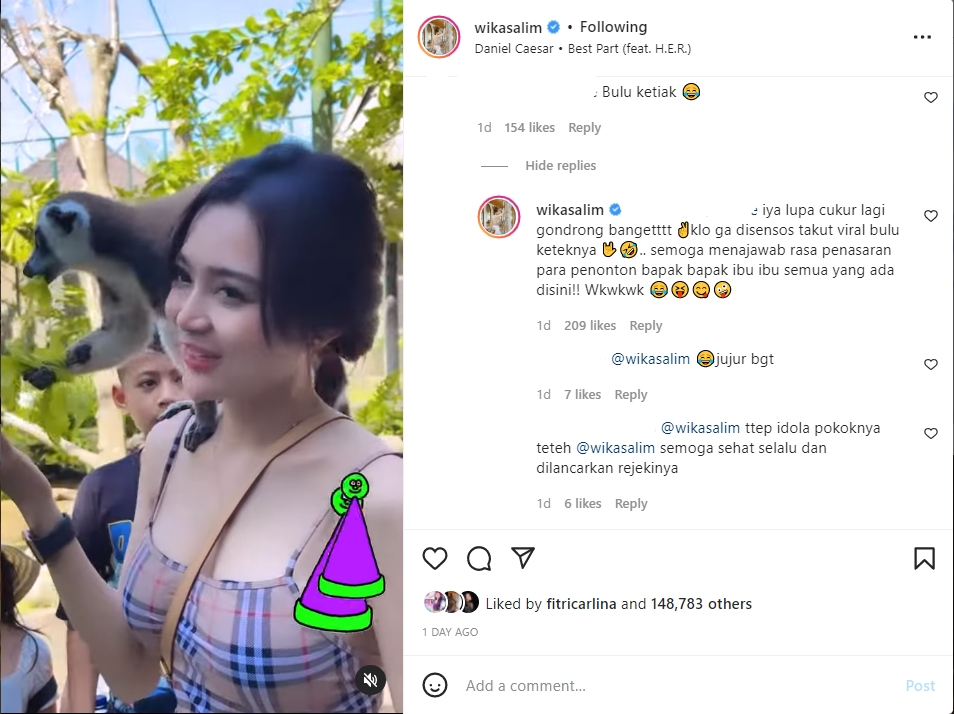 Sengaja Sensor Bagian Ketiak, Wika Salim Blak-blakan: Lupa Cukur Lagi Gondrong Banget!