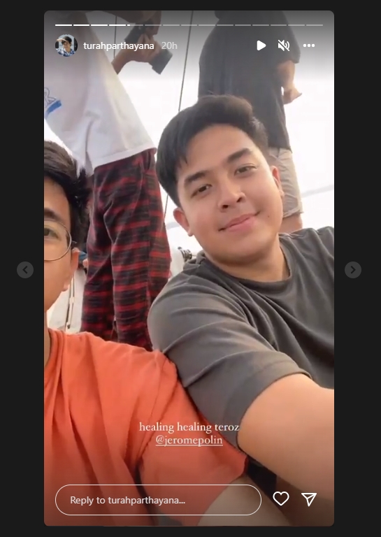 Turah Parthayana Pilih Healing Bareng Jerome Polin di Tengah Isu Istri Selingkuh