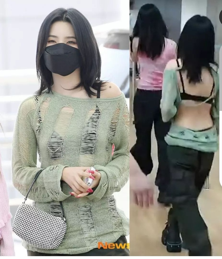 Berangkat ke Jerman, Soyeon (G)I-DLE Ekspos Bra Kenakan Baju Tembus Pandang dengan Punggung Bolong