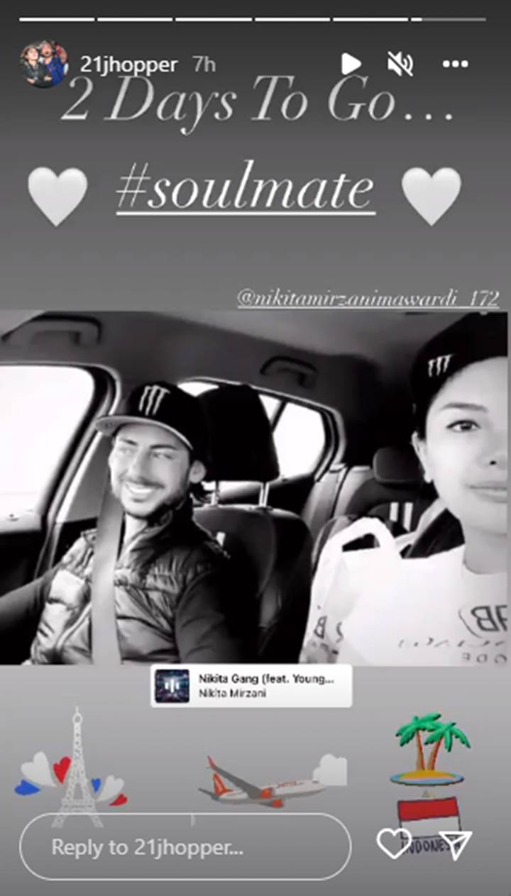 Makin Pamer Kemesraan, John Hopkins Blak-Blakan Sebut Nikita Mirzani Soulmate