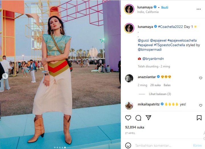 Luna Maya dan Acha Septriasa Tampil Terbuka Pakai Baju Kembar, Siapa Lebih Kece?