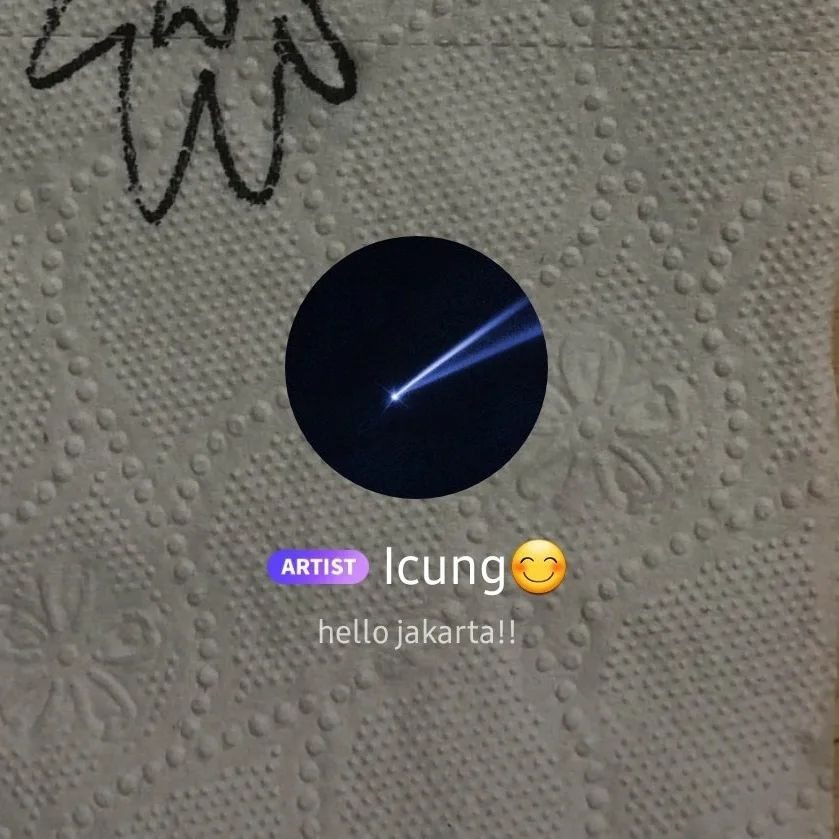 Status Bubble Jisung NCT usai sampai di Jakarta